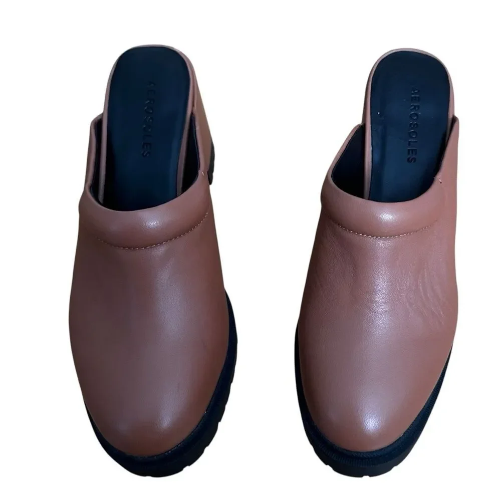 Aerosoles Emon Mule Shoes Size 7.5 New Tan - Picture 7 of 8